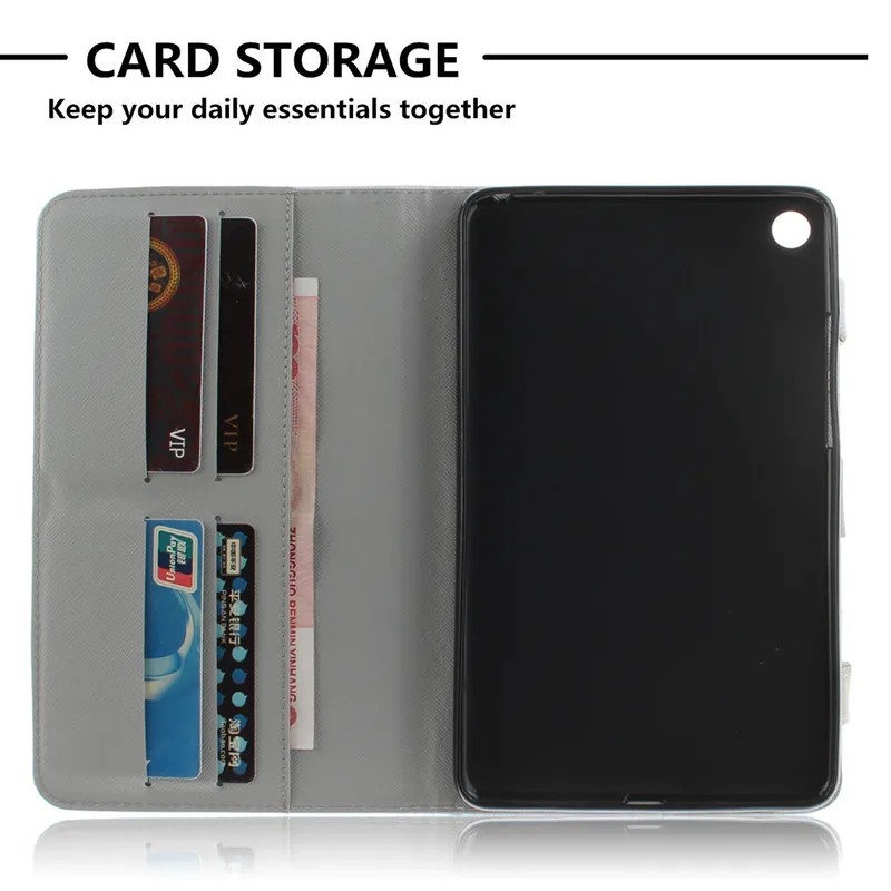 Магнитный чехол подставка из искусственной кожи с рисунком животных для Xiaomi MiPad 4