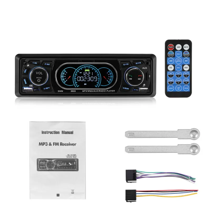 Автомагнитола 1DIN с двумя USB портами Bluetooth MP3 FM SD|Автомобильные радиоприемники| |