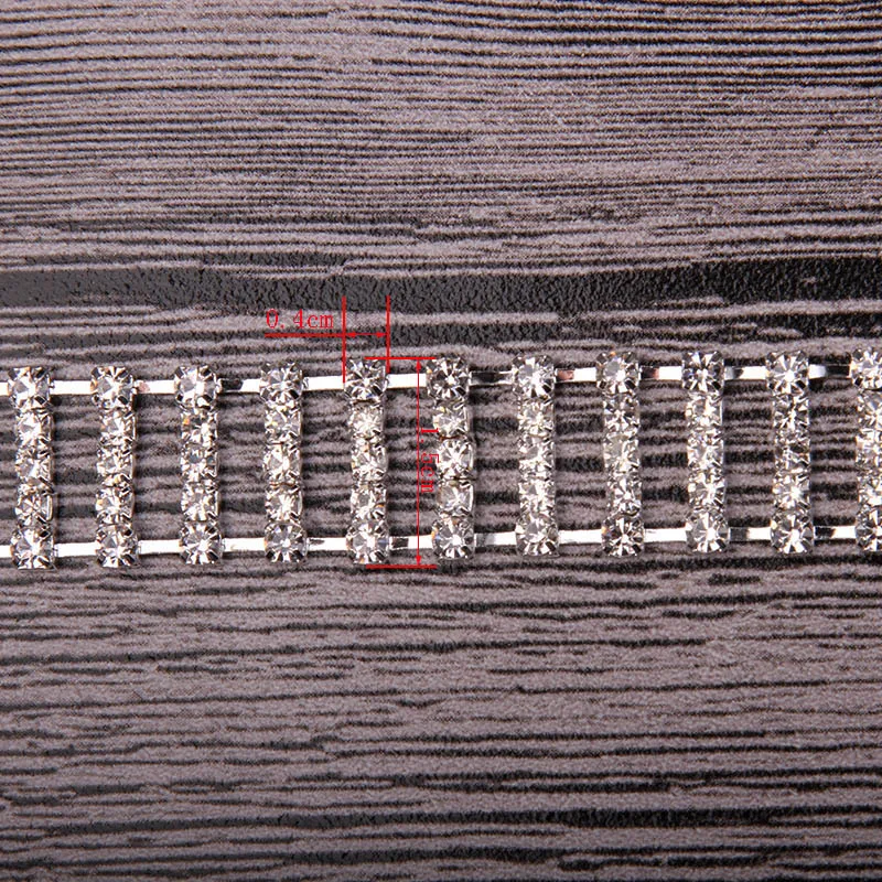 0 4*01 5 см Бесплатная доставка серебряный цвет AB кристалл горный хрусталь цепочка