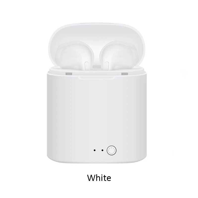 I7S WHITE I7 мини i7s наушники-вкладыши TWS с Беспроводной Bluetooth наушники с зарядным устройством для iPhone 7 8 X для samsung S8 S9 Note 7 8 9 Xiaomi Redmi - Цвет: I7S WHITE