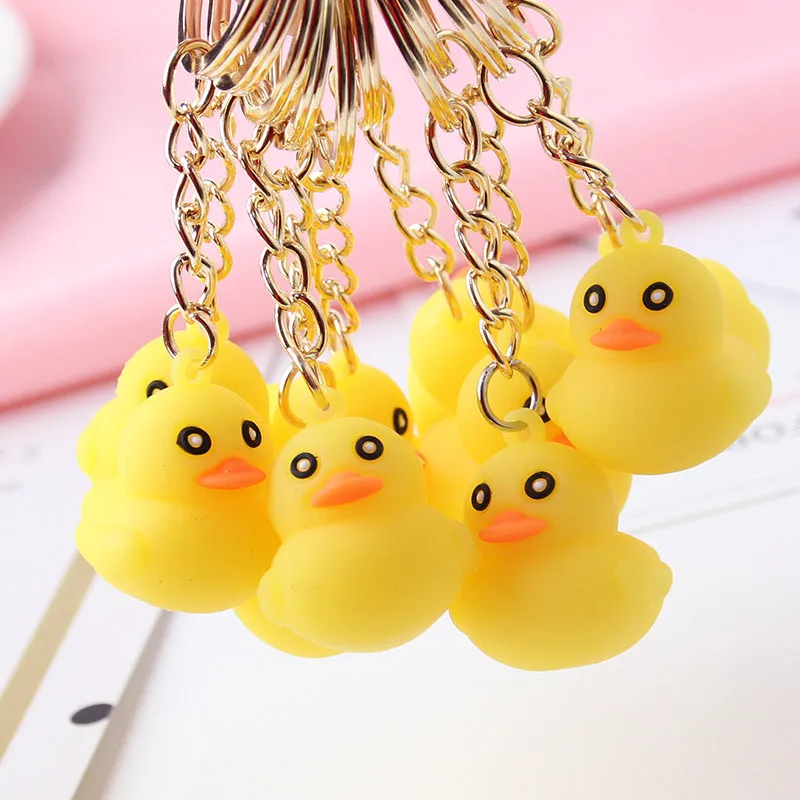 3 шт. креативная Милая Желтая резиновая утка Ducky брелок сумка Подвеска Брелок для