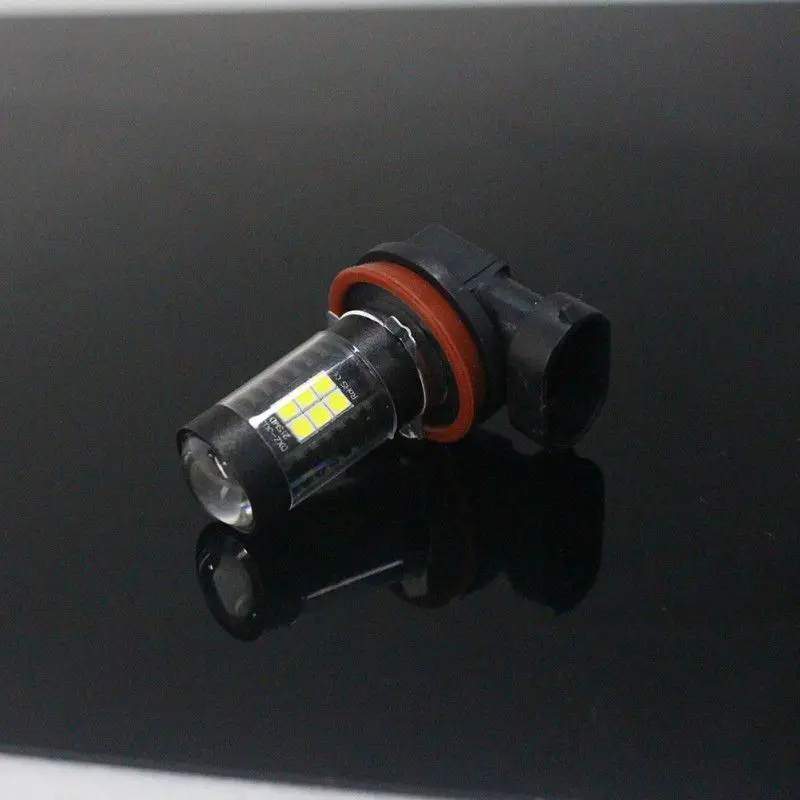 Automotive LED DRL Headlight H8 H9 H11 3030 21SMD Fog Light Upgrade Acrylic Shades Waterproof New | Автомобили и мотоциклы