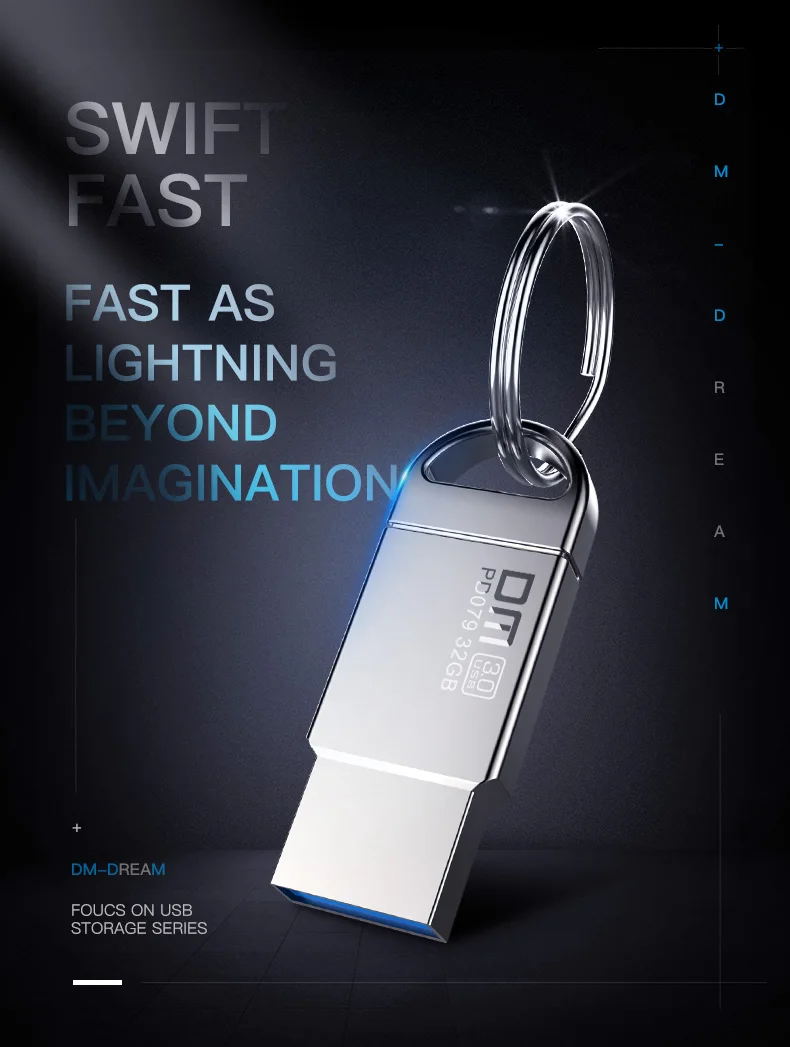 DM PD079 USB флеш-накопитель 128 Гб металл 64 Гб Флешка USB 3,0 карта памяти 32 Гб флеш-накопитель реальная емкость 16 Гб USB флешка