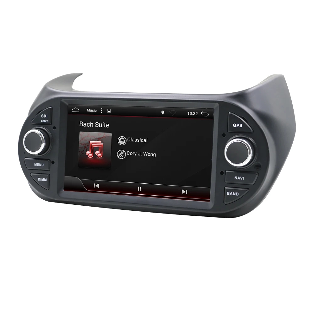 Eunavi автомобильный мультимедийный плеер gps Android 9 0 Радио 1Din DVD для