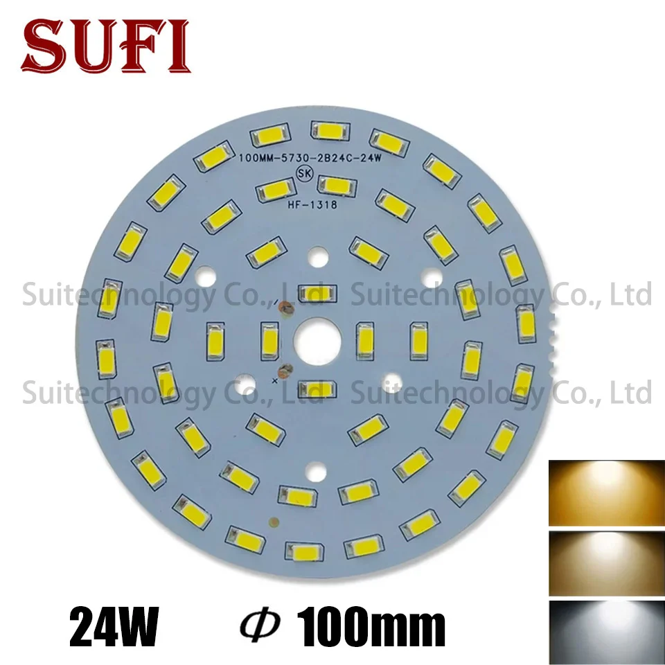 Светодиодный круглый светильник SMD 5730 24 Вт светодиодный потолочный