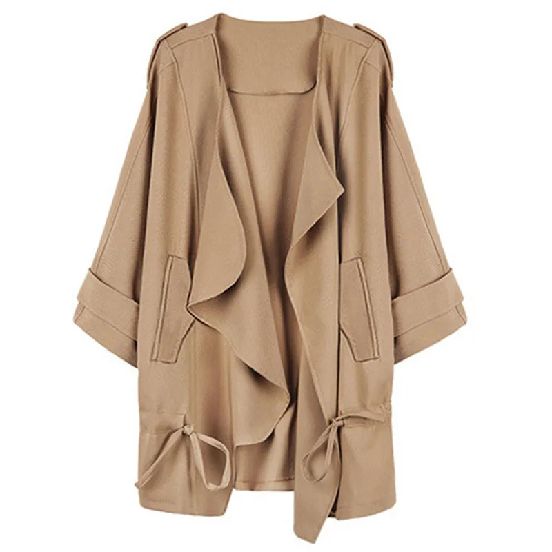 2019 Мода весна осень ветровка женский новый Тонкий Свободный Повседневный плащ