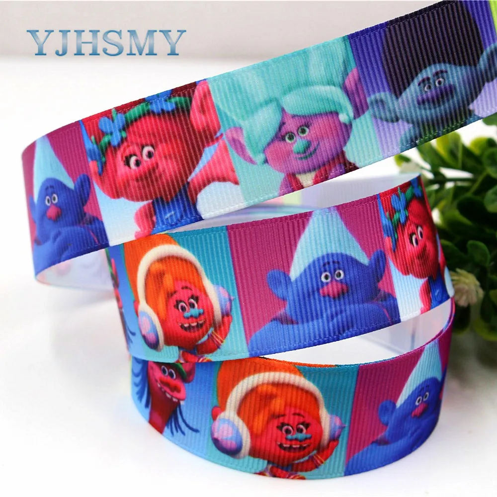 YJHSMY H 17522 825 10 ярдов 25 мм мультфильм термопечать grosgrain Свадьба DIY аксессуары