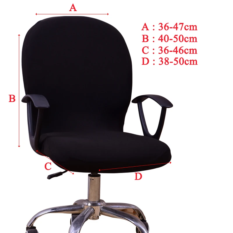 

Modern Spandex Universal Meeting Office Chair Cover Washable Removable Slipcover Computer Rotating Chair Covers