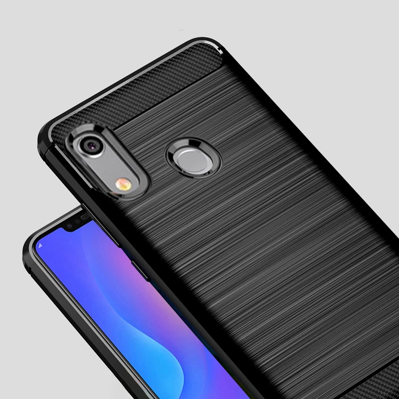 Для Honor 8A чехол из углеродного волокна противоударный чехол для телефона для huawei Honor 8A 8 A чехол Полная защита бампер гибкий корпус