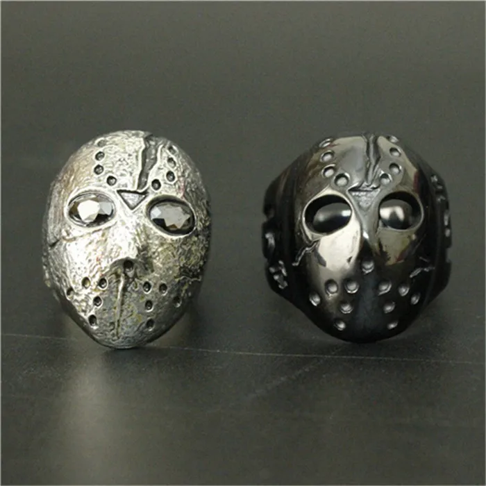 1 шт. Новое поступление кольцо в стиле панк с кристаллом виде маски глаз и черепа