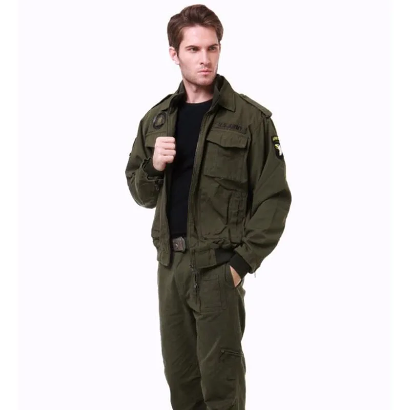 Армейская куртка бомбер 101 Airborne Division M42 зеленый S 3XL|Мужские куртки| |