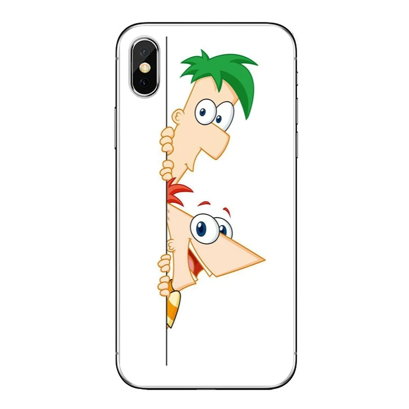 Phineas и Ferb мультфильм для iPhone X XR XS Max 8 7 6s 6 plus SE 5s 5c 5 4s 4 iPod Touch чехол мягкий чехол для телефона - Цвет: Phineas-Ferb-A-11