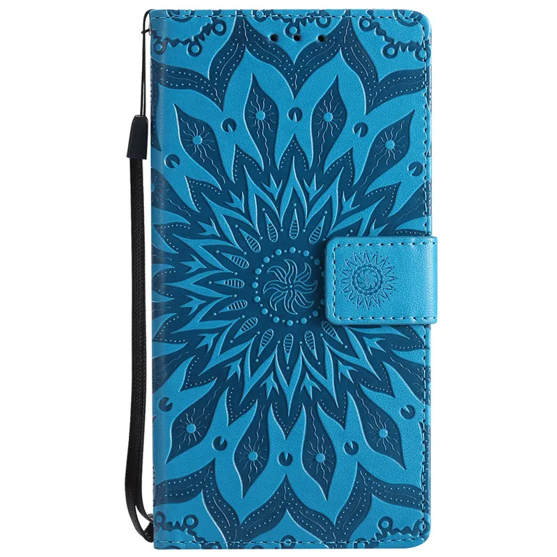 Синий Кожаный чехол xiaomi mi play для Coque xiomi xiaomi mi Play, чехол с изображением подсолнуха, чехол xiaomi Play, кошелек, флип-чехол для телефона Магнитный - Цвет: Синий