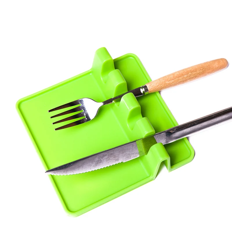 Силиконовая кухонная утварь держатель для ложки стойка органайзер вилок коврик