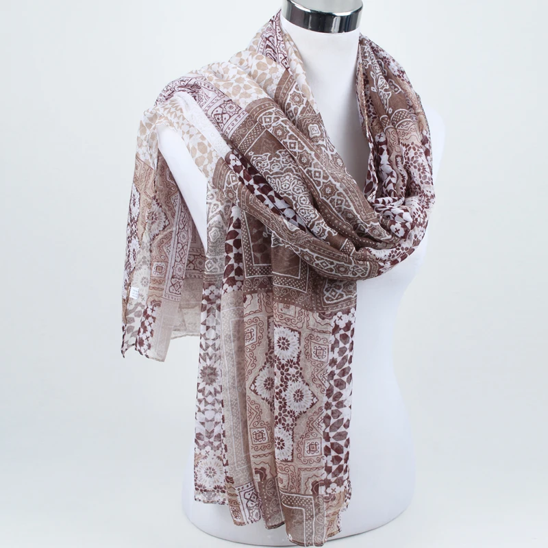 New Fashion Trendy Bohemian Women's Long Print Scarf Wrap Ladies Shawl Girl Large Pretty Tole 6 Styles шарф зимний |