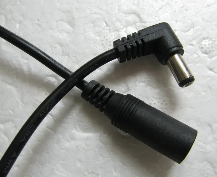 1 шт. 22AWG DC 5 5*2 мм Женский к мужскому L образный Удлинительный кабель с углом 90
