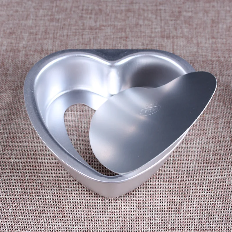 6 дюймов для выпечки торта в форме сердца Форма Алюминий сплав печь противень