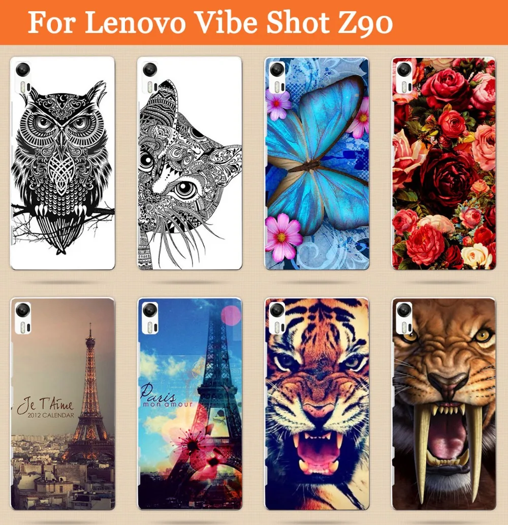 Роза цветок картина Прозрачный жесткий пластиковый чехол для Lenovo Vibe Shot Z90 Z90-7