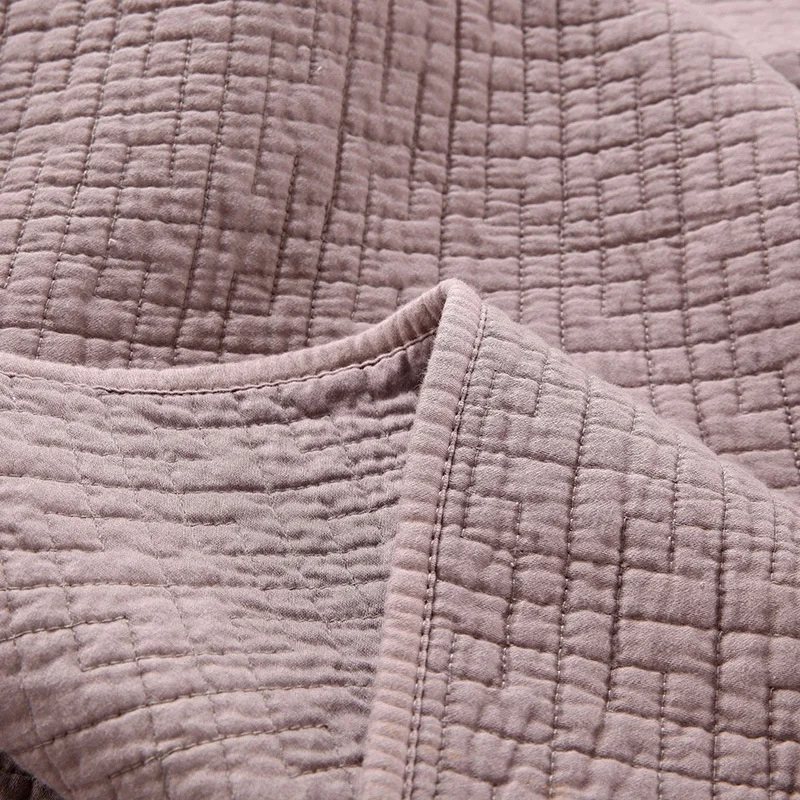 للبيع المفرش الصلبة على السرير لحاف مجموعات 3 قطعة أغطية مطرزة غطاء سرير مصنوع من القطن Pillowase الملك الحجم الصيف بطانية على السرير