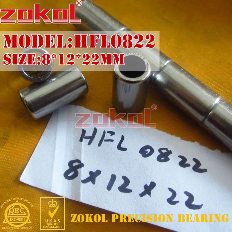 Подшипник ZOKOL HFL0822 HFL1022 односторонний игольчатый роликовый подшипник 8*12*22 мм 10*14*22