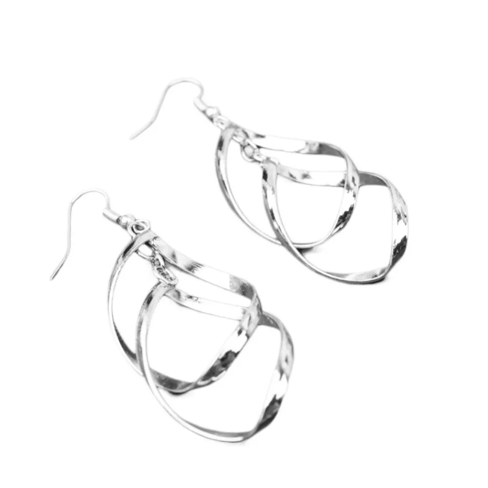 Длинные витые серьги подвески в виде ромба серебро 2018 пробы золото|dangle drop earings|dangle