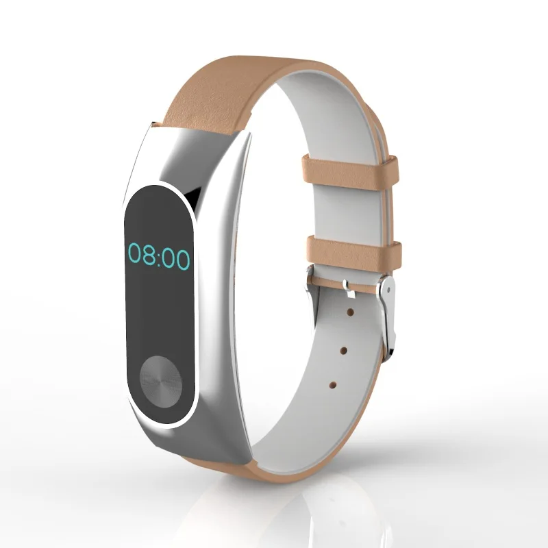 2017 Mi Band 2 Leather Strap Watchband Replacement Wrist For Xiaomi Smart Bracelet Accessories Miband | Электроника