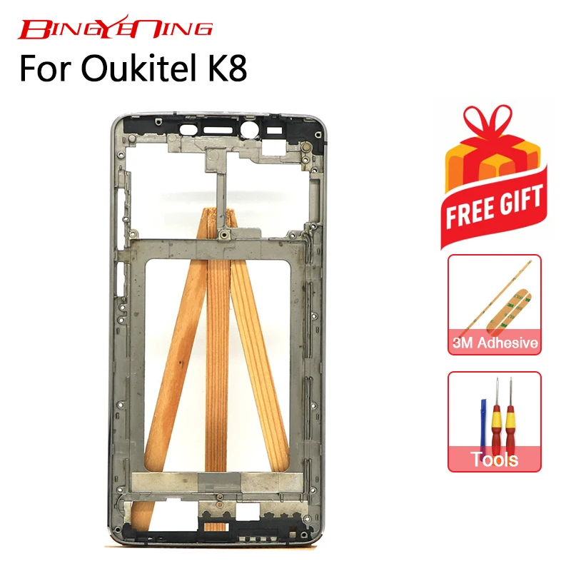 BingYeNing новинка Оригинальная передняя рамка для 6 0 дюймового Oukitel K8 крышка корпуса