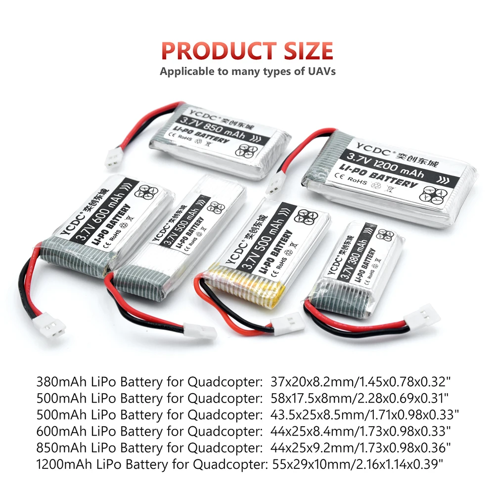 YCDC новый мощный Модернизированный Hubsan H107 Божья коровка RC Квадрокоптер 25C 3 7 V 380mAh