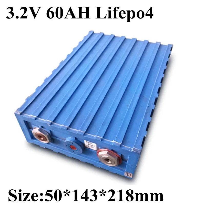 

1 шт. 60Ah 3,2 v Lifepo4 аккумулятор большой емкости LiFePo4 аккумулятор Diy для электромобилей портативный инвертор Аккумулятор MP4