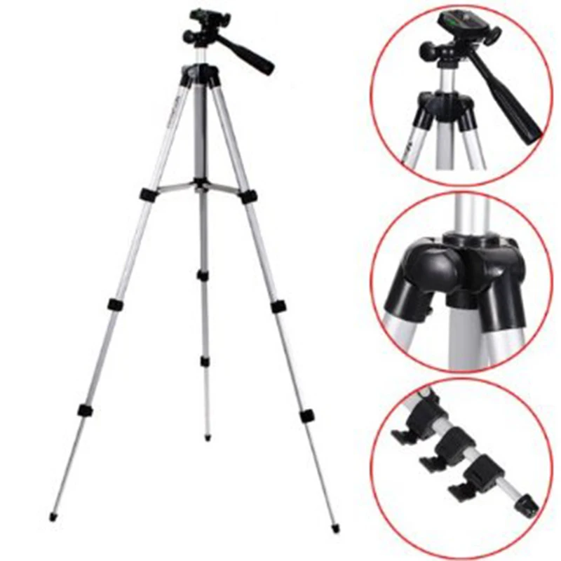 Трипод WEIFENG WT3110A С трехходовым штативом для Nikon D7100 D90 D3100 D5200 DSLR Sony NEX 5N A7S Canon 650D 70D 600D
