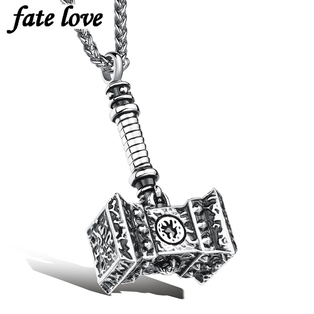 Новинка 2019 мужские украшения аксессуары кулон Молот Тора ожерелье из
