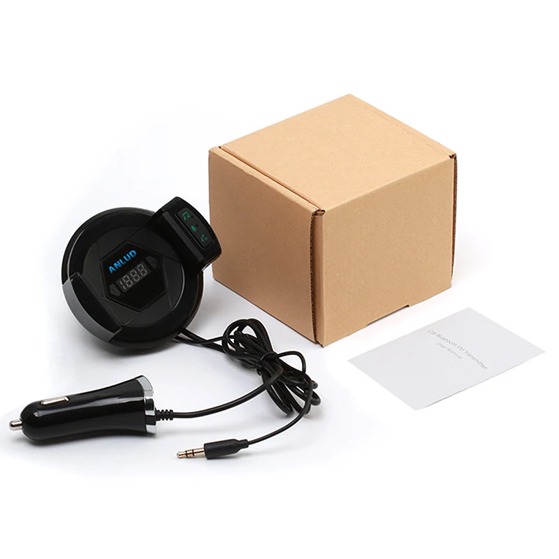 Bluetooth fm передатчик беспроводной радио адаптер автомобильный комплект