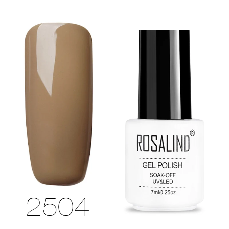 RC2504 ROSALIND Гель-лак для ногтей маникюрный набор для наращивания ногтей Vernis постоянный УФ светодиодный гибридный дизайн ногтей Гель-лак - Цвет: RC2504