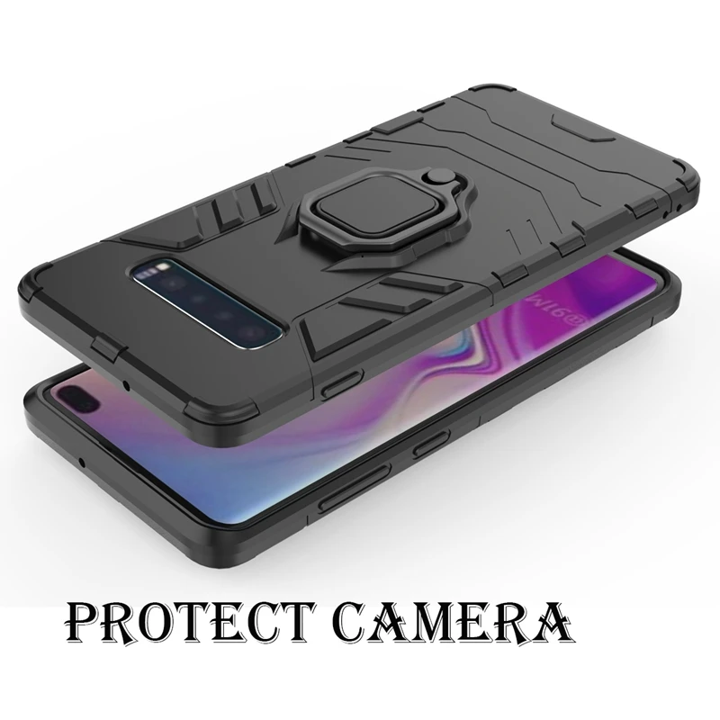 Magnetic Kickstand Ultra Slim Case for Samsung Galaxy S10e With Finger Ring S8 S9 S10 Plus Note 9 |