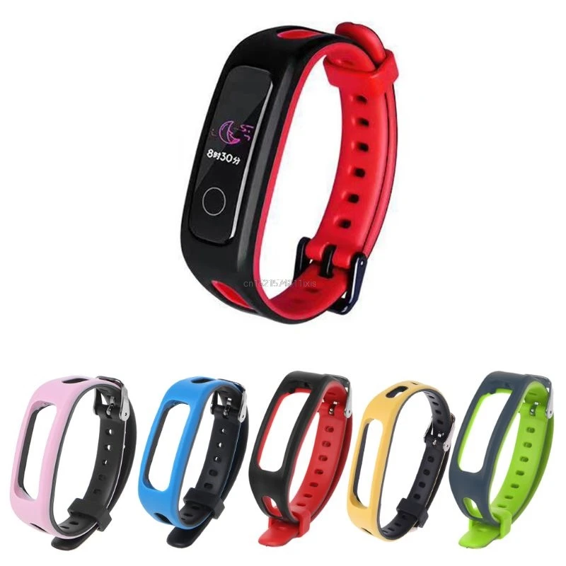 Силиконовый сменный смарт браслет ремешок для часов Huawei Honor Band 4 версия бега