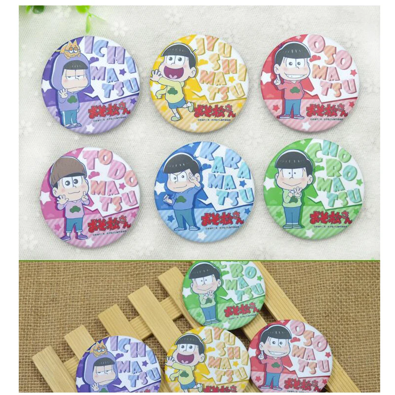 6 шт./компл. аниме Osomatsu Сан юшимацу Карамацу чоромацу смешной значок брошь для