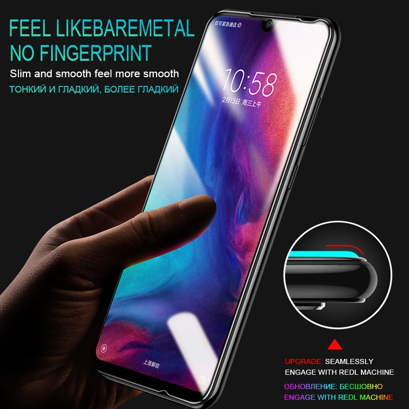 Закаленное защитное стекло для экрана 20D Xaiomi Redmi Note 7 5 6 Pro полностью изогнутое