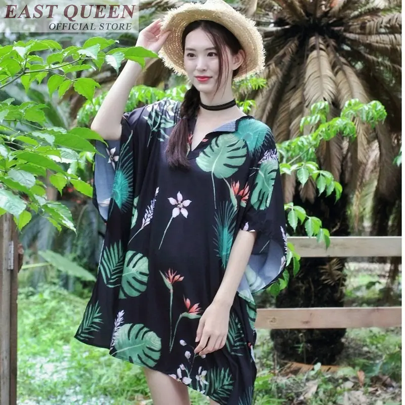 Женское пляжное платье boho Пляжное Платье До Колена с цветочным принтом и