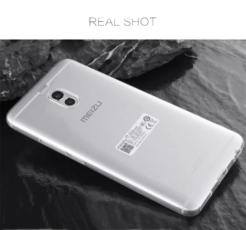 Transparen Case for mei zu pro7 plus m5 m6 note TPU back cover meilan mini m3 6 black Cases phone |