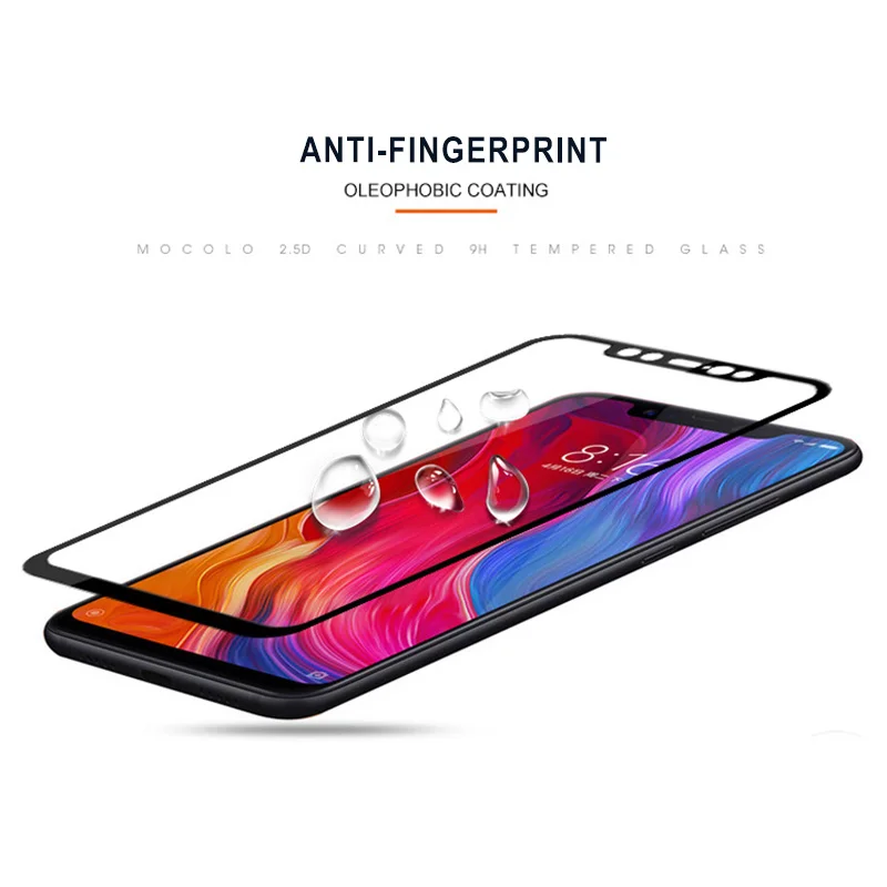 ESVNE 3D Full cover 9H protective glass on For Xiaomi PocoPhone F1 Tempered Glass HD Screen Protector | Мобильные телефоны и