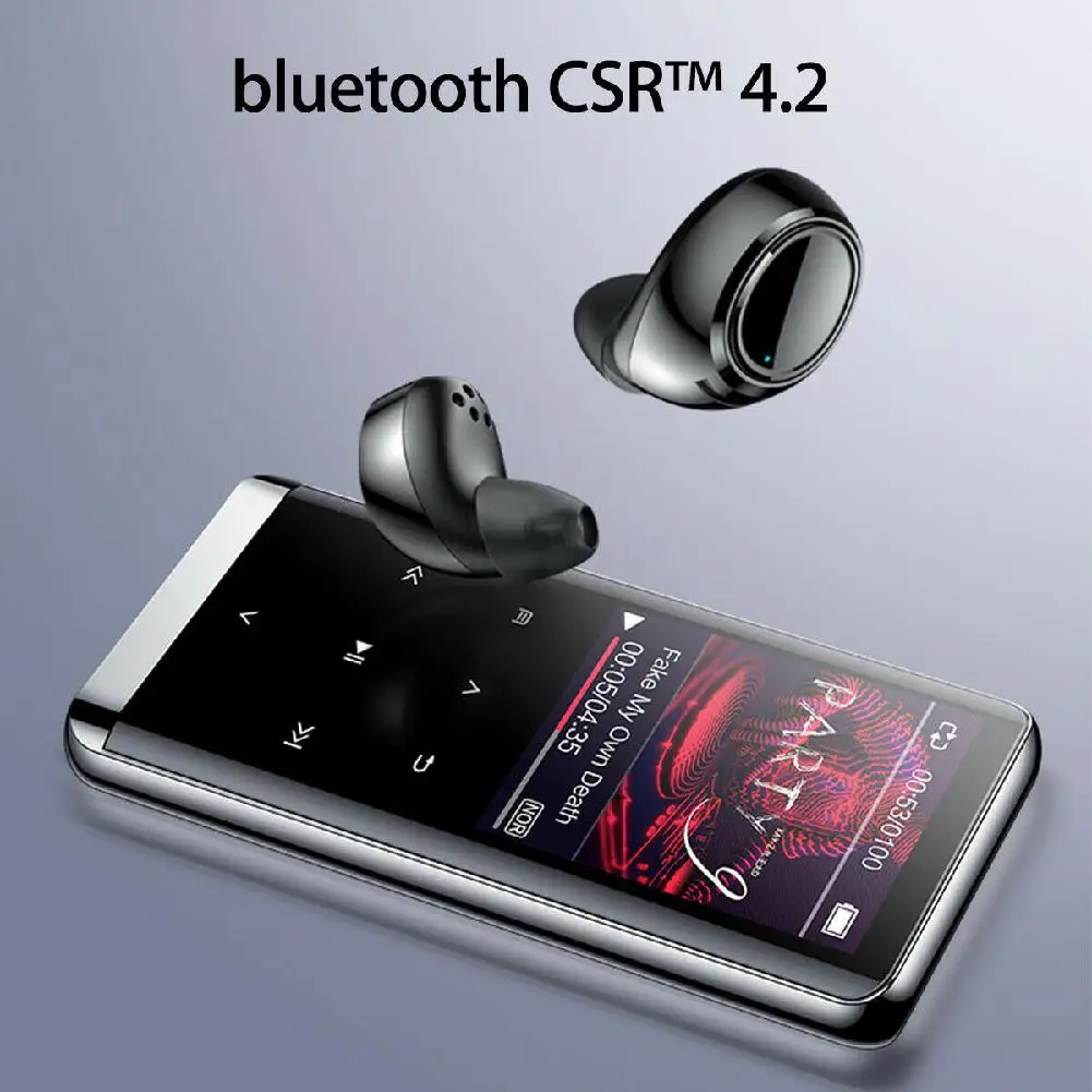 Мини MP4 медиа беспроводной Bluetooth MP3 плеер HIFI спортивные музыкальные колонки FM радио рекордер портативный bluetooth MP3 плеер r60