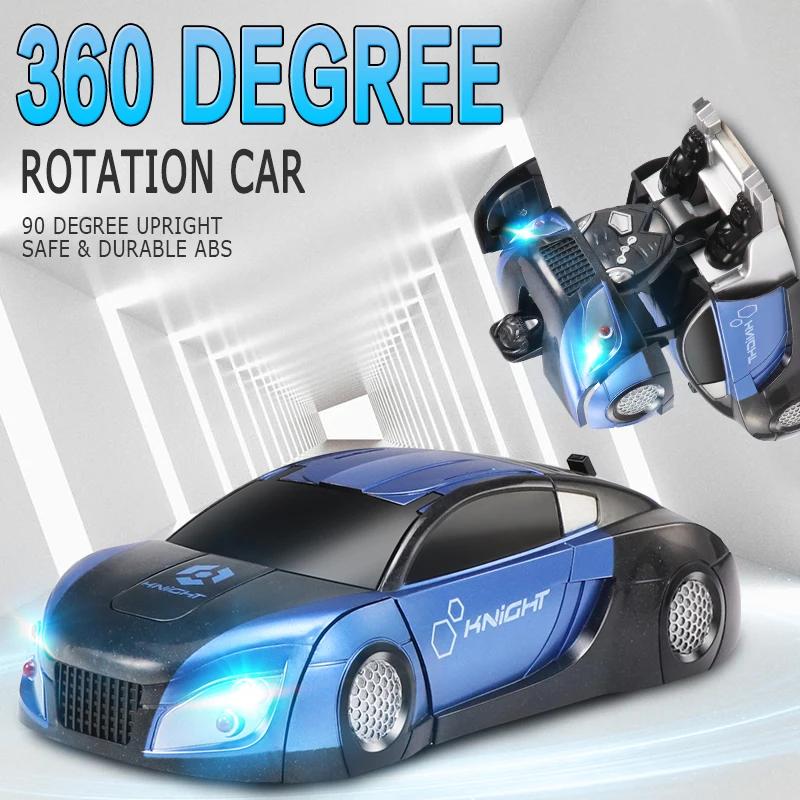 2In1RC автомобиль пульт дистанционного управления автомобиль трюк Трансформация Робот деформация пульт дистанционного управления антигравитационный RC автомобиль боевые игрушки для мальчика подарок