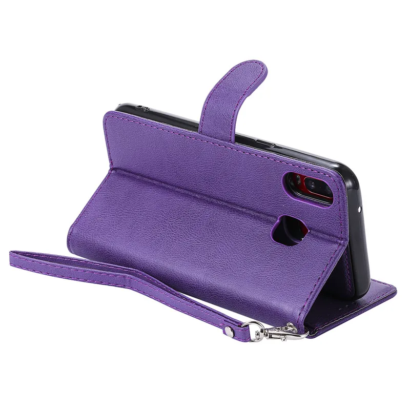 Leather Case For Samsung Galaxy A6S Wallet Flip Stand Strong Magnet Business Mobile Phone Cases Cover Decathable Two in one | Мобильные