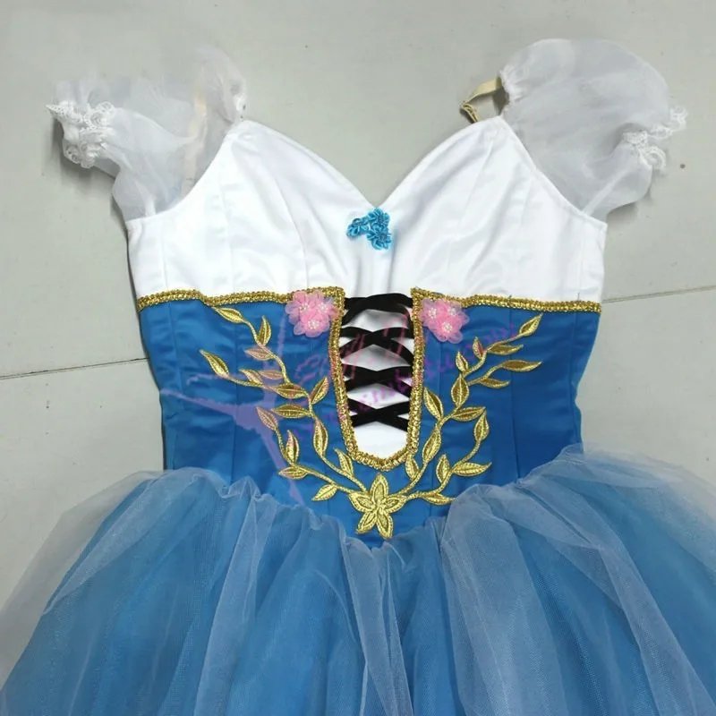 Щелкунчик синий балет длинные юбки dress professional романтический жизель туту puff