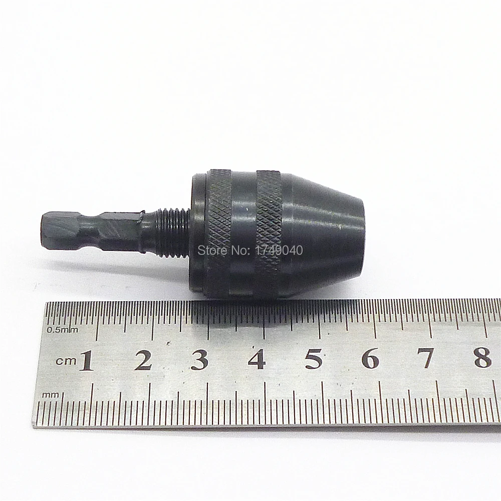 Keyless Drill Bit Chuck Quick Change Adapter Converter 1/4&quot Inch Hex Shank Clamping Range 0.5mm to 8mm Electric Tool | Инструменты