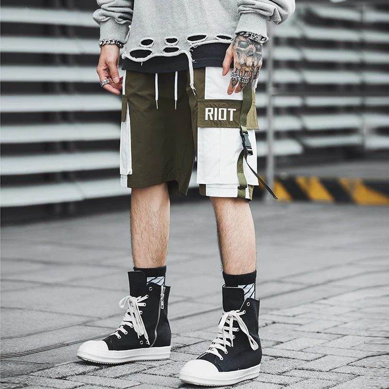 

2019 Summer Style Hip Hop Mens Shorts Streetwear Men'S Cargo Shorts Men Work Cool Military Short Masculino ABZ393