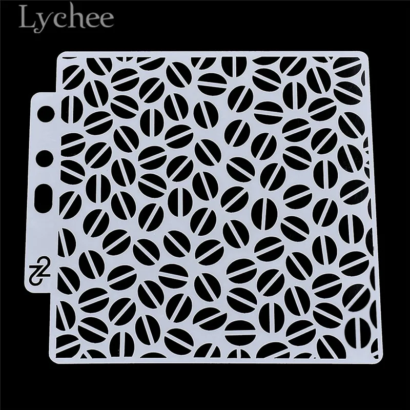 Lychee Life винтажные трафареты с буквами и цветочным узором для творчества слойные