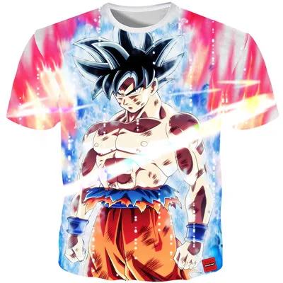 17 7XL Летние футболки Для мужчин принтом Goku Dragon Ball 3D футболка классная футболки для девочек топы с принтами из аниме для Для мужчин Уличная размера плюс пользовательские Прямая поставка - Цвет: 17