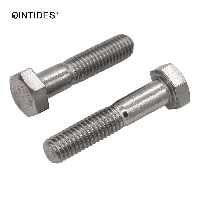 Болты с шестигранной головкой QINTIDES M12 M14 M16 M20 частично резьбовые винты из