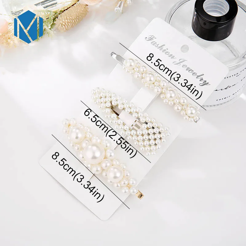 3pcs G 1 комплект INS модные элегантные жемчужные аксессуары и клипсы для волос для женщин девочек украшение для волос винтажная Свадебная Геометрическая шпилька для волос из сплава металлов - Цвет: 3pcs G